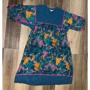 Vintage Krist Gudnason California Floral Maxi Dress